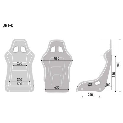 Sparco QRT-C Carbon X Racing Seat - FastLap Supply