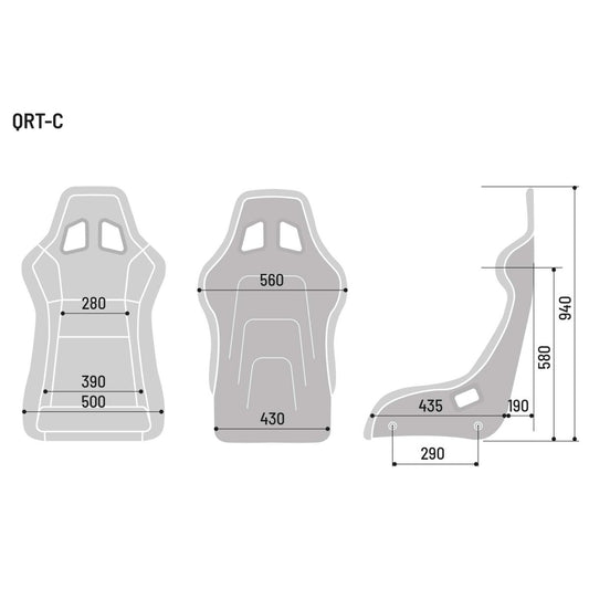 Sparco QRT-C Carbon X Racing Seat - FastLap Supply
