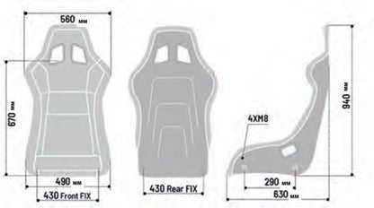 Sparco QRT Carbon Racing Seat - FastLap Supply