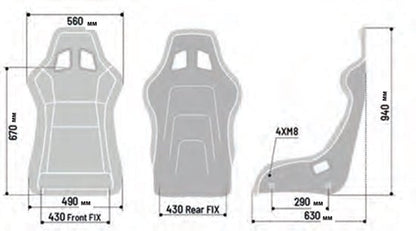 Sparco QRT-K Kevlar Racing Seat - FastLap Supply