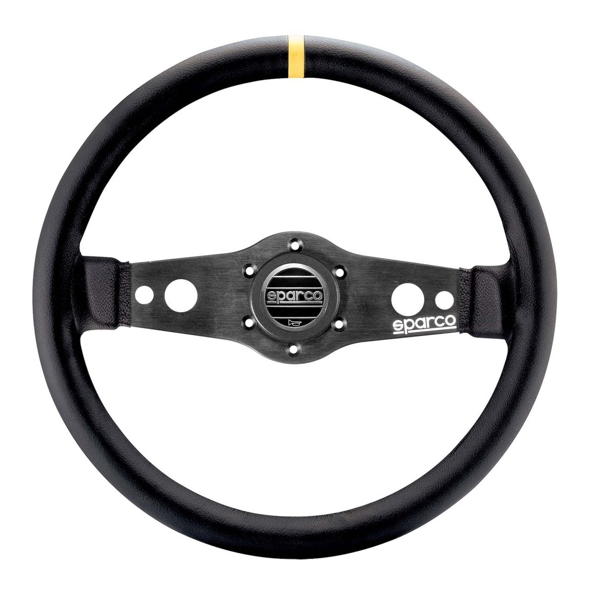 Sparco R-215 Flat Steering Wheel - Leather - FastLap Supply