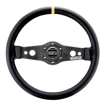 Sparco R-215 Flat Steering Wheel - Leather - FastLap Supply