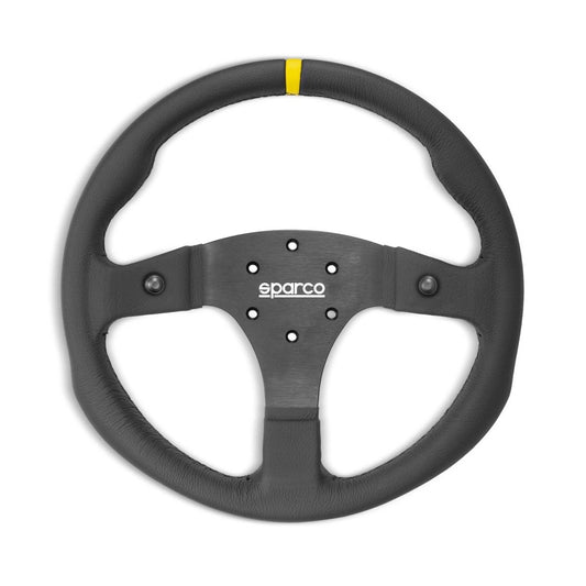 Sparco R330B Steering Wheel - Leather - FastLap Supply
