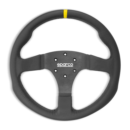 Sparco R350 Steering Wheel - Leather - FastLap Supply