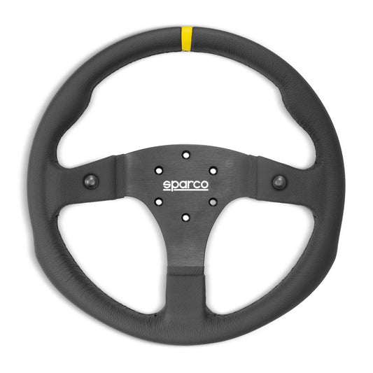 Sparco R350B Steering Wheel - Leather - FastLap Supply