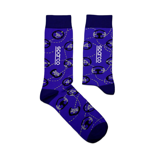 Sparco Steering Wheels Iconic Design Socks (Size: Large/X-Large) - FastLap Supply