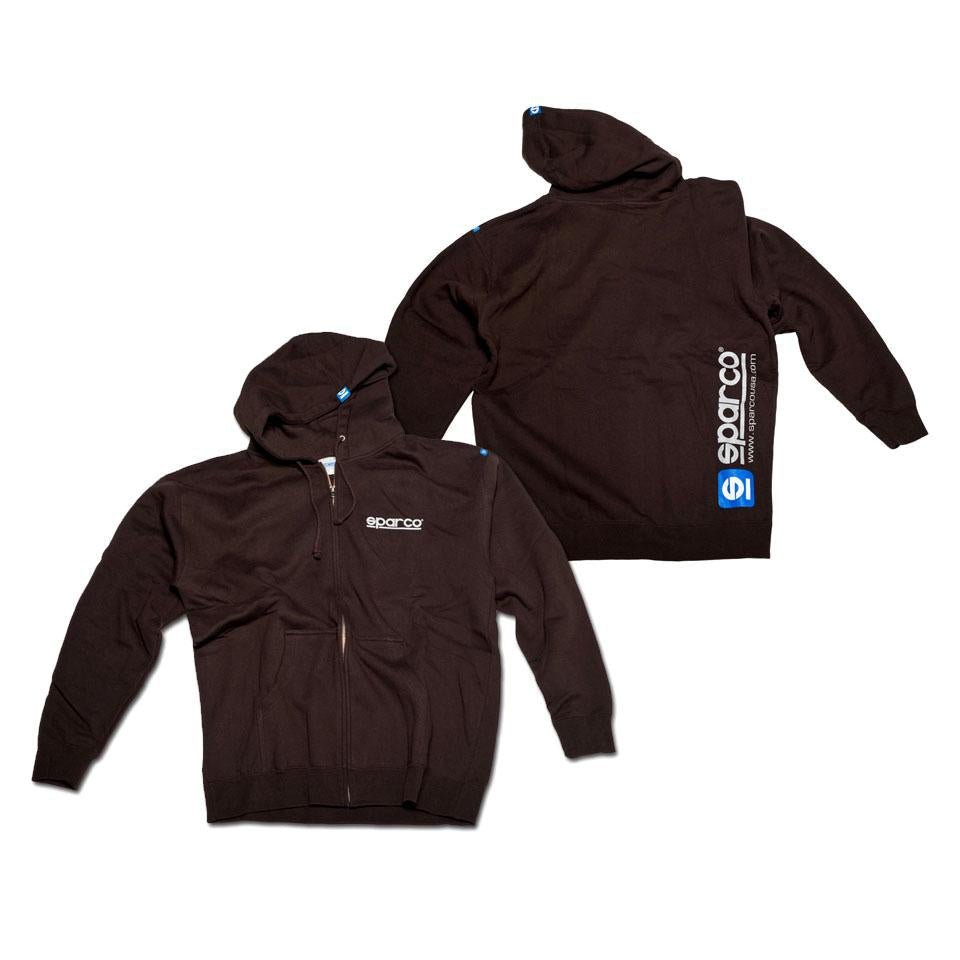 Sparco Zip-Up Hooded Sweatshirt - FastLap Supply