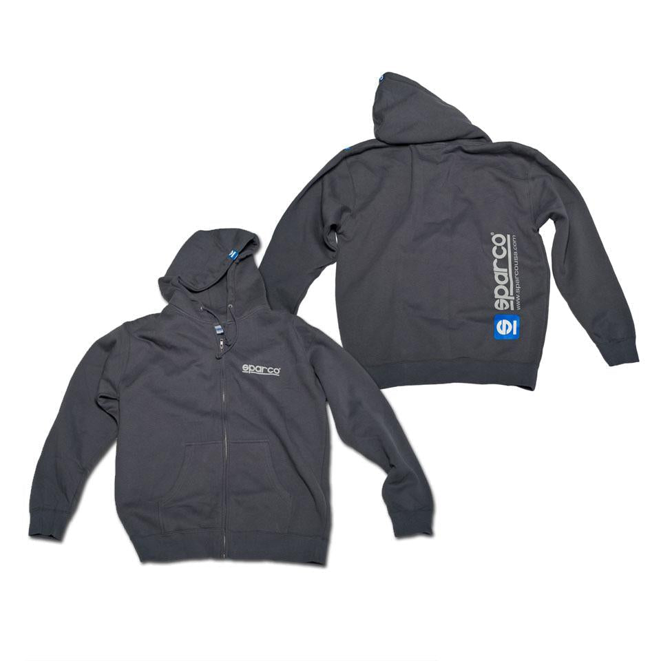 Sparco Zip-Up Hooded Sweatshirt - FastLap Supply