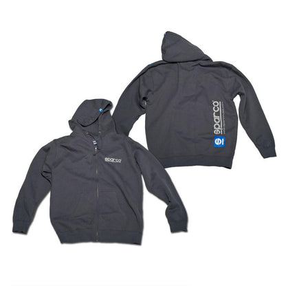Sparco Zip-Up Hooded Sweatshirt - FastLap Supply