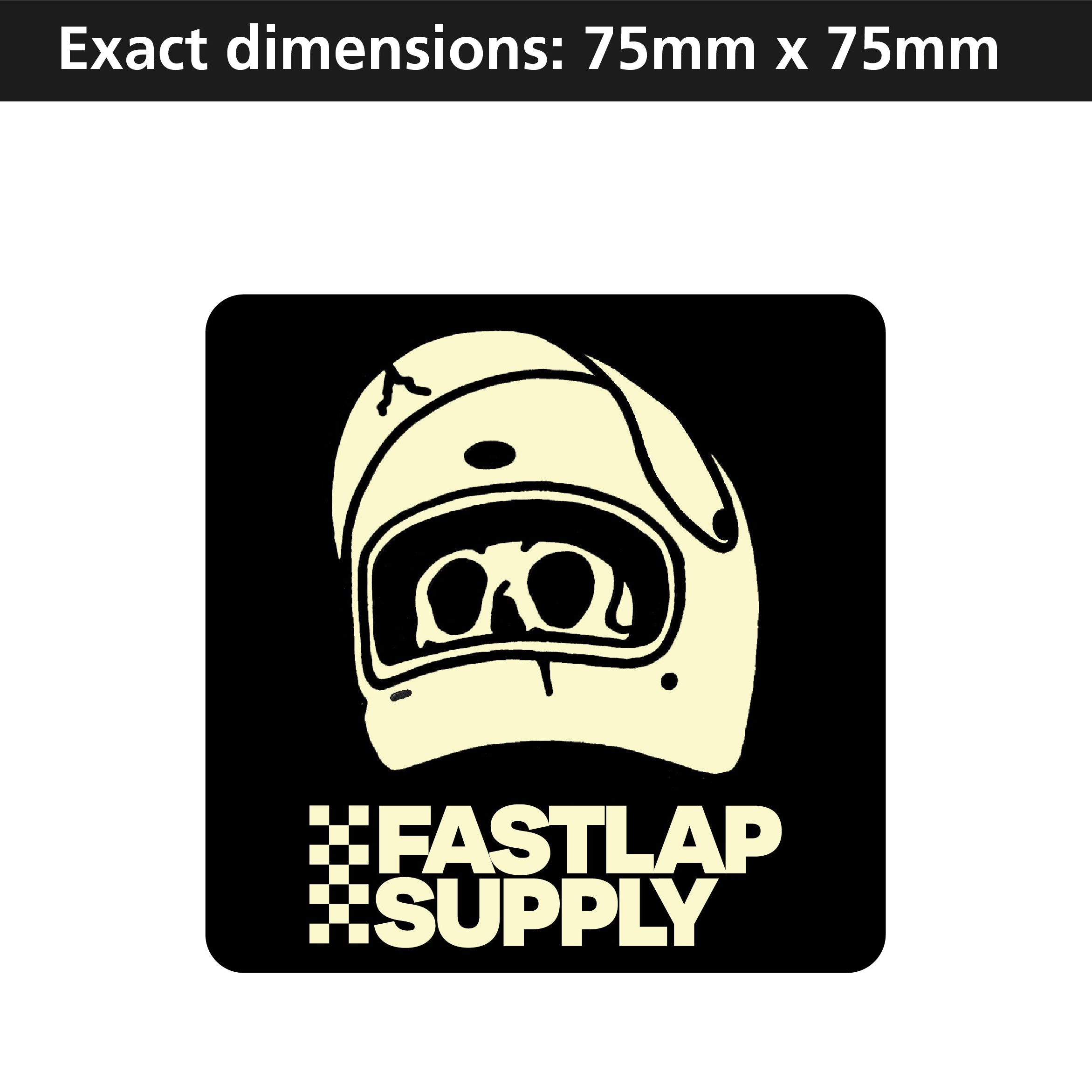 FastLap Supply Skully Sticker – Square