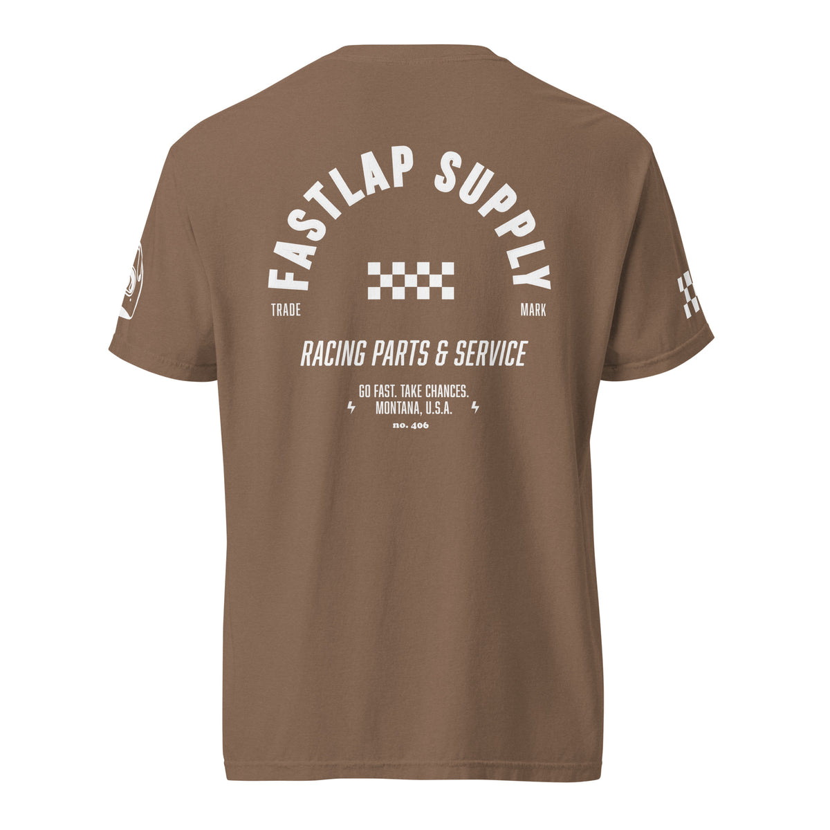 FastLap Supply  - The Trade Mark Skully - garment-dyed heavyweight t-shirt