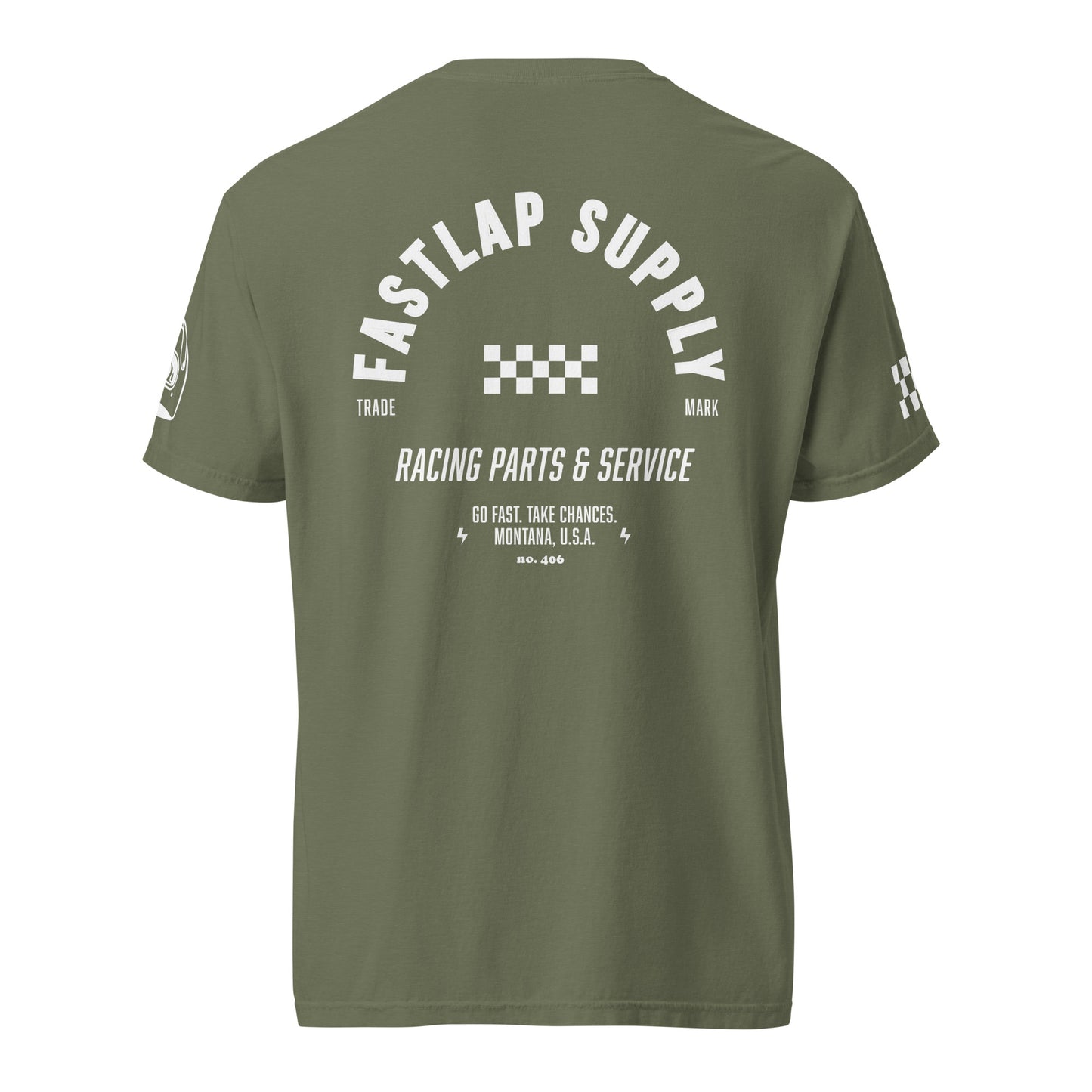 FastLap Supply  - The Trade Mark Skully - garment-dyed heavyweight t-shirt