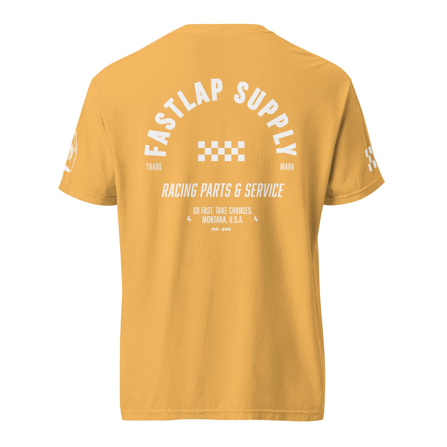 FastLap Supply  - The Trade Mark Skully - garment-dyed heavyweight t-shirt