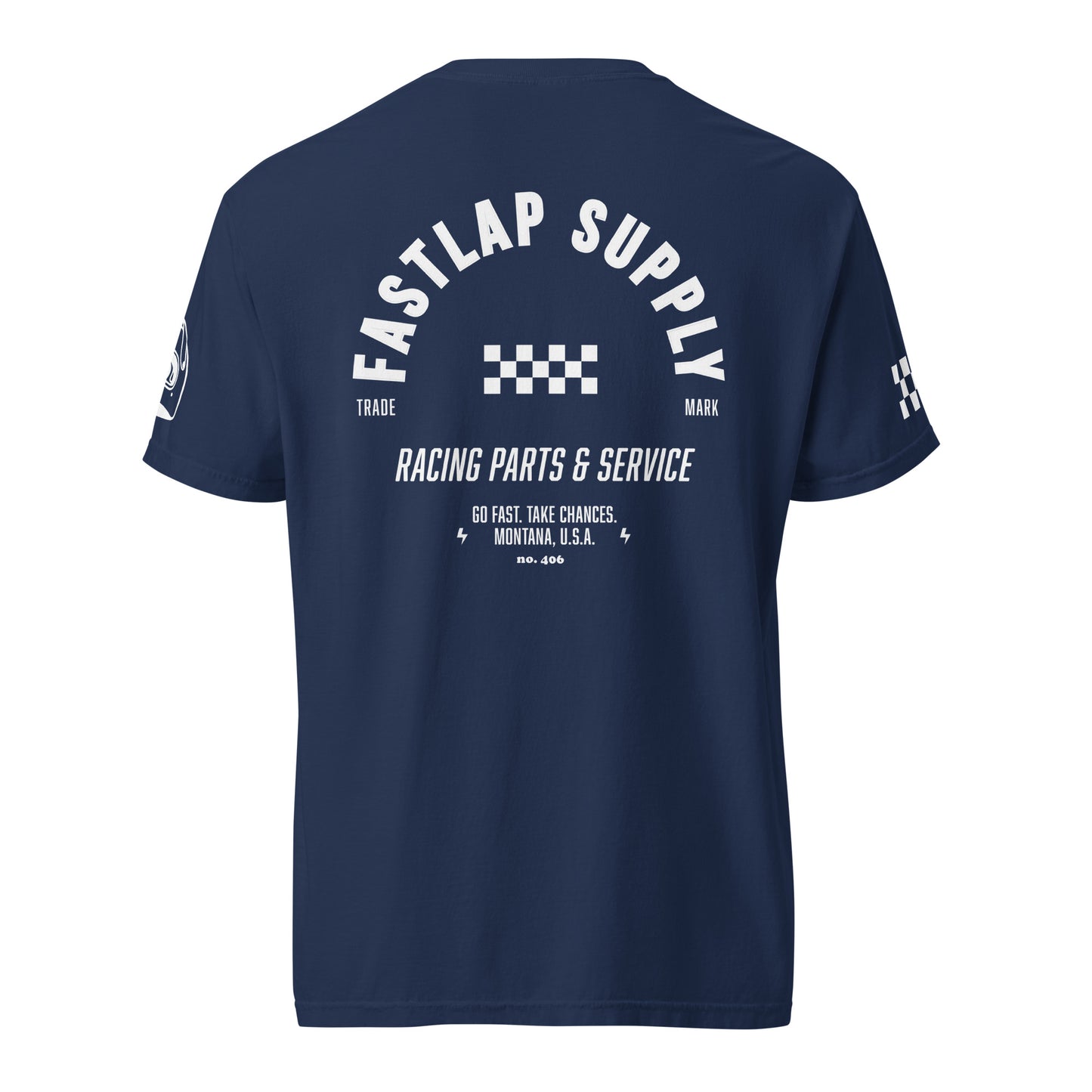 FastLap Supply  - The Trade Mark Skully - garment-dyed heavyweight t-shirt